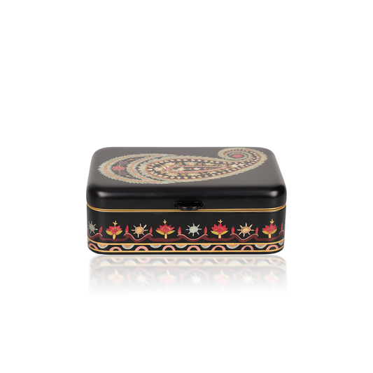 Silvia Furmanovich Marquetry Box with Kashmir Drop Pattern