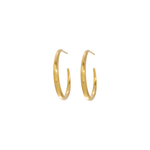 Caroline Ellen Graduated Round Hoop Earrings
