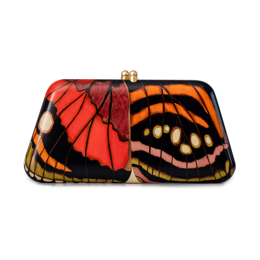 Silvia Furmanovich 'Marquetry' Butterfly Trapezoid Clutch