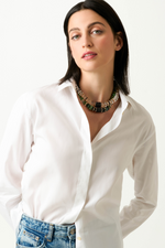 Dezso 15mm Crystal Quartz Puka Necklace
