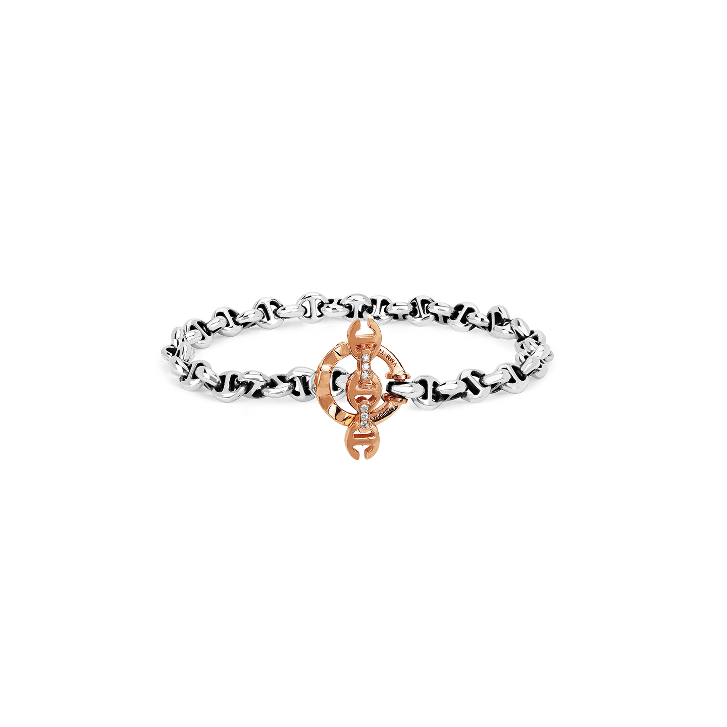 Hoorsenbuhs 5mm Open Link Bracelet with Gold Toggle