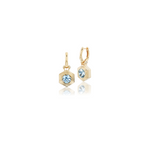 Harwell Godfrey 'Hexed' Aquamarine Drop Huggies