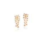 Silvia Furmanovich Horse Mane Flower Earrings with Diamond