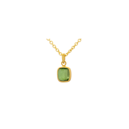 Caroline Ellen Green Tourmaline Cabochon Pendant