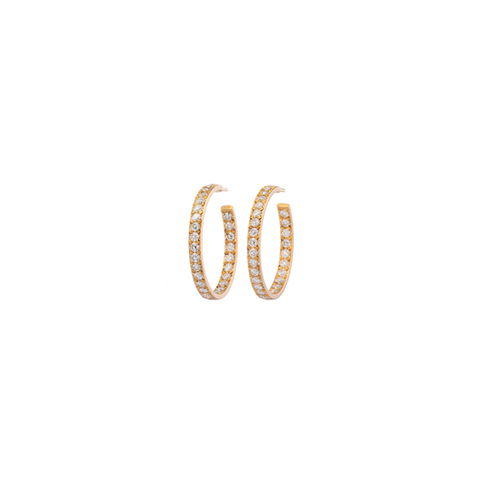 Caroline Ellen Diamond Hoops