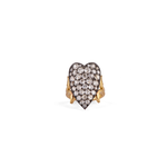 Sylva & Cie Old Euro Heart Ten Table Ring