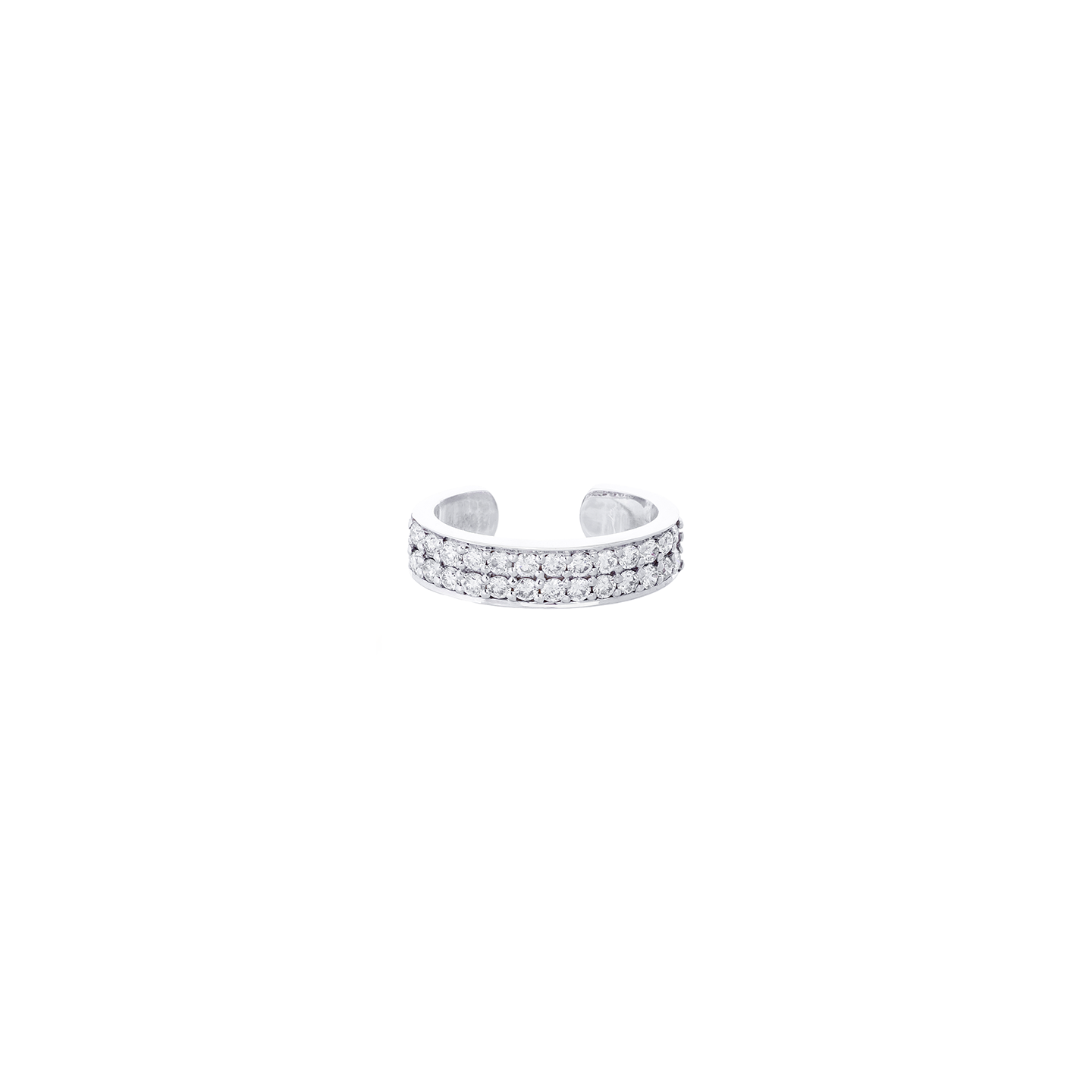 Anita Ko Baguette Double Row Diamond Ear Cuff
