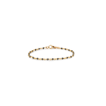 Caroline Ellen Tiny Black Diamond Bead Wrap Bracelet