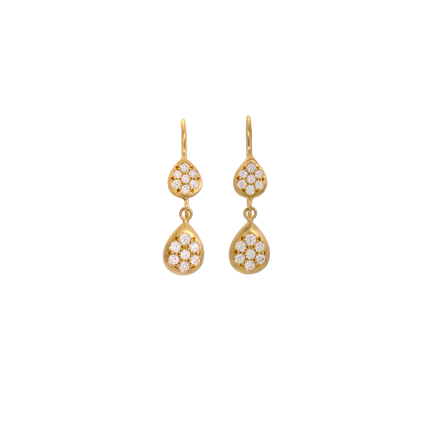 Caroline Ellen Pave Teardrop Earrings