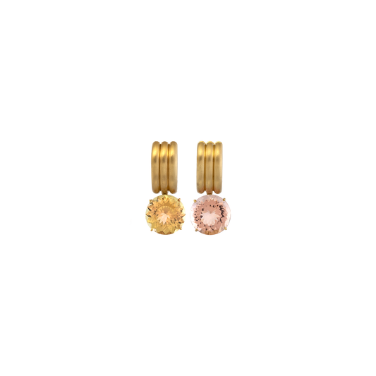 Irene Neuwirth 'Heroic' One-of-a-Kind Tourmaline Drop Jeweled Hoops
