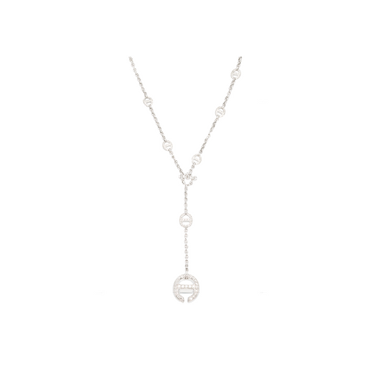 Hoorsenbuhs Lariat Necklace with Diamond Stations