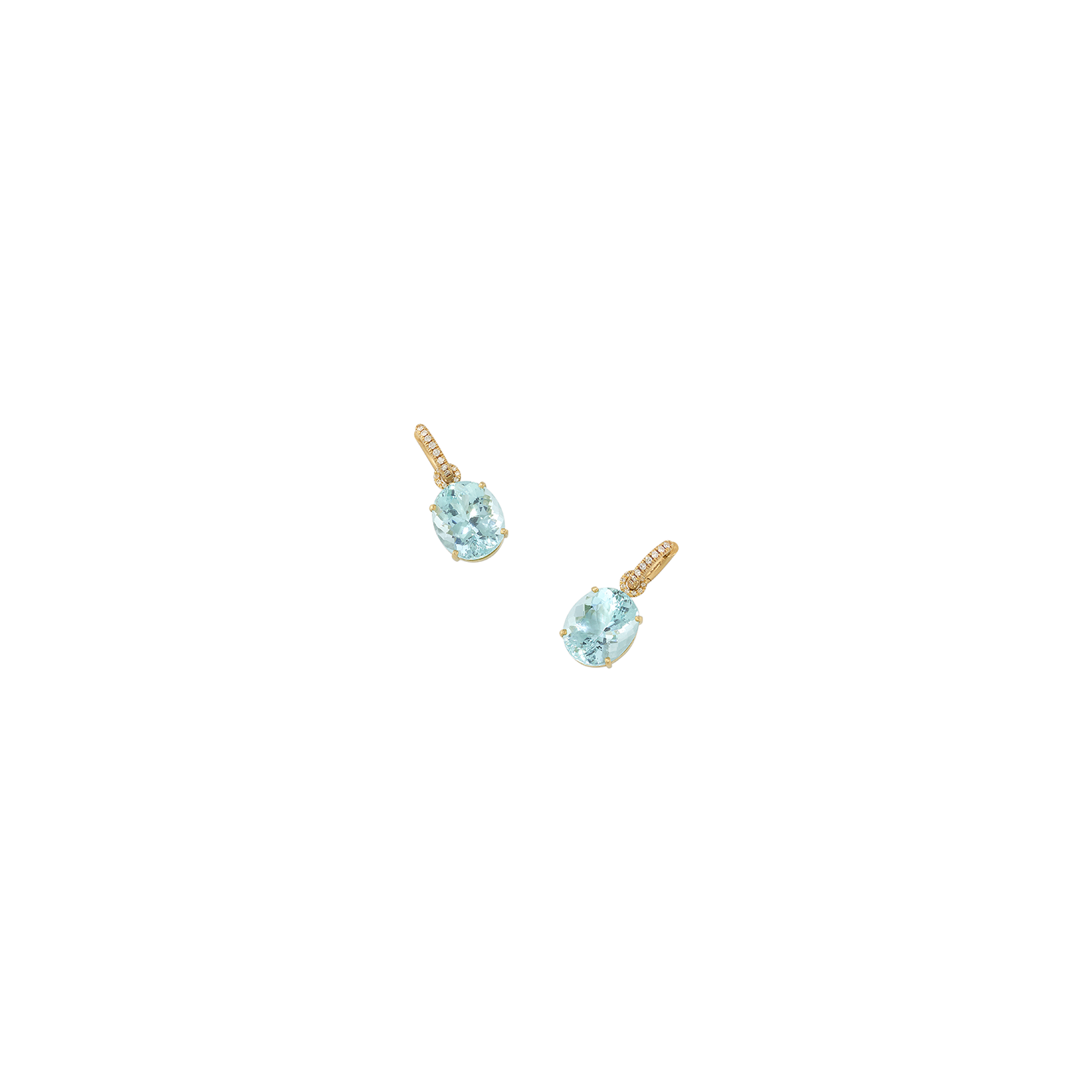Irene Neuwirth 'Gemmy Gem' One-of-a-Kind Aquamarine Huggies