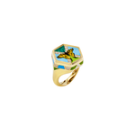 Francesca Villa 'Change Your Stripes' Butterflies Reversible Vintage Cameo Ring