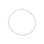 Caroline Ellen Black Diamond Bead Wrap Necklace