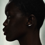 Bibi Van Der Velden Diamond Alligator Ear Climber-Single Left Ear