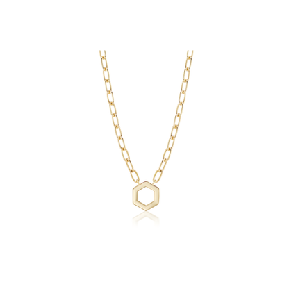 Harwell Godfrey Gold Hex Cable Chain Foundation Necklace