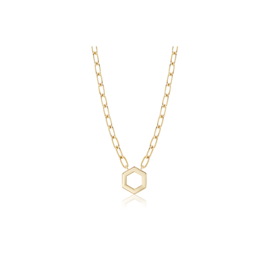 Harwell Godfrey Gold Hex Cable Chain Foundation Necklace