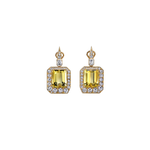 VRAM One-of-a-Kind Compass Beryl and Diamond Earrings