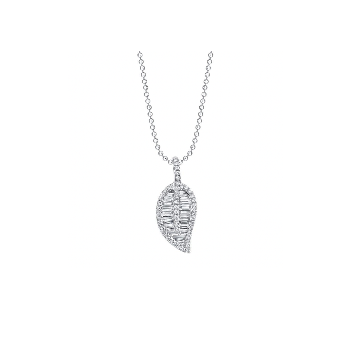 Anita Ko Classic Leaf Diamond Necklace