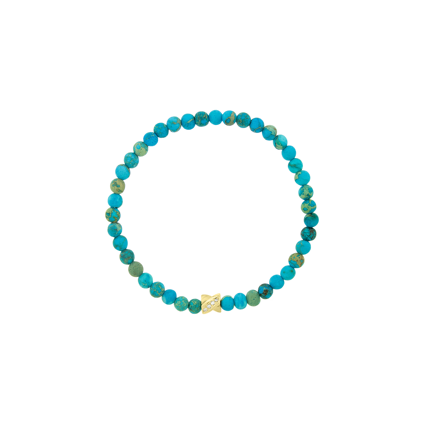 Luis Morais Small Drill Bit on Gemstone Beaded Bracelet