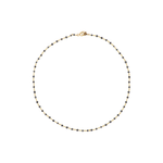 Caroline Ellen Black Diamond Bead Wrap Necklace