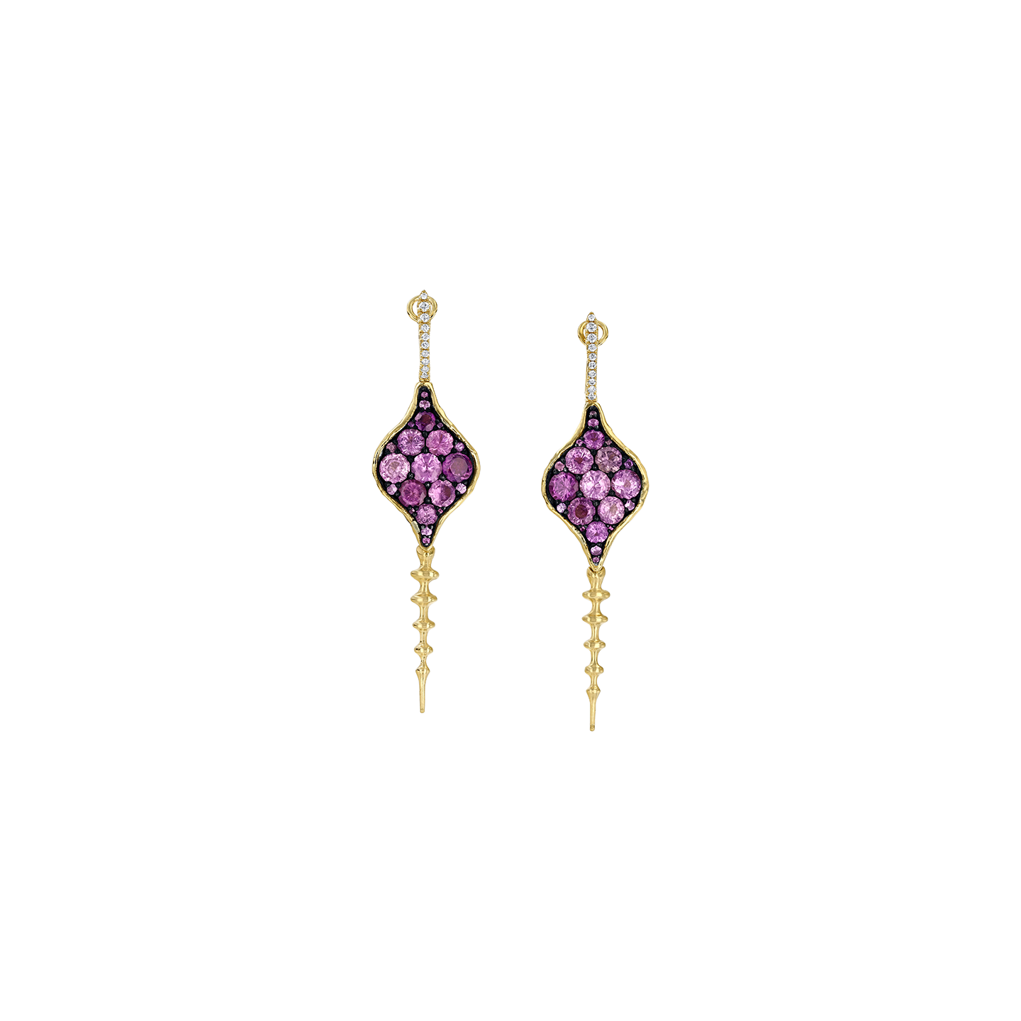 VRAM DiaChrona Sapphire and Diamond Earrings