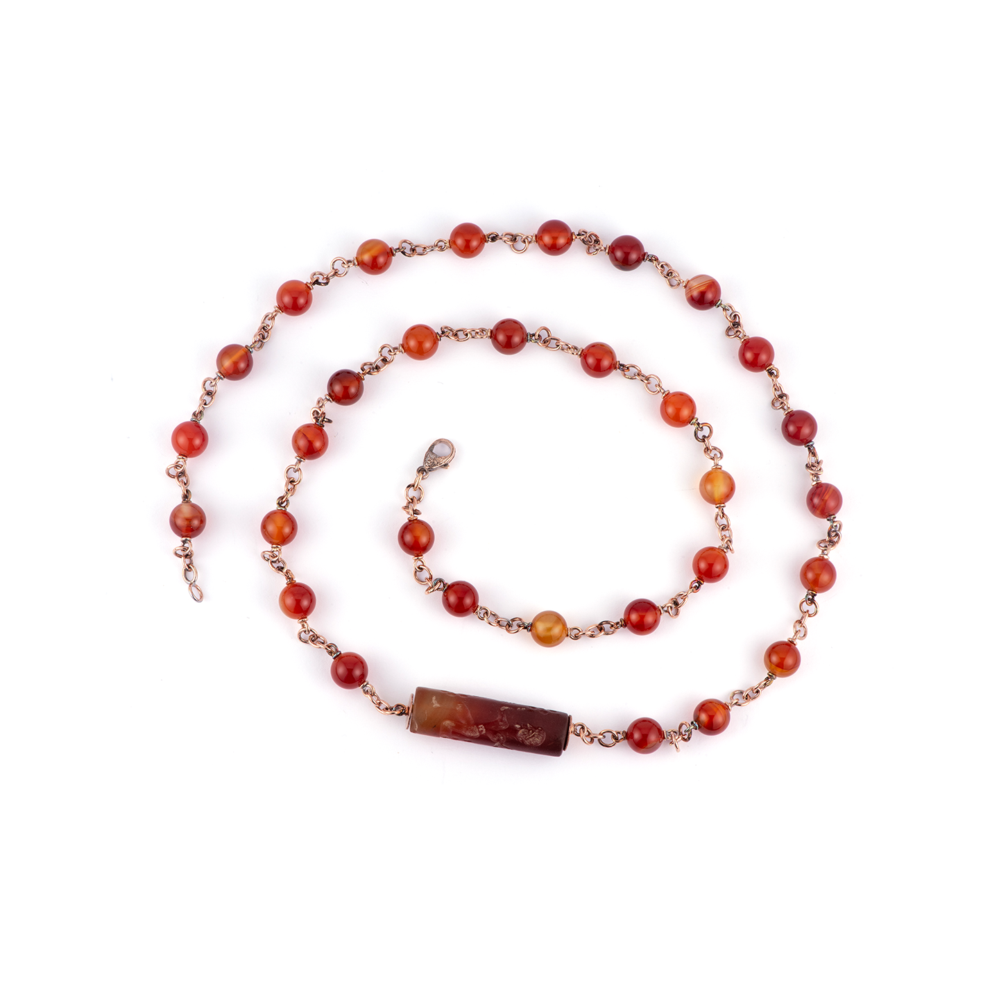 Sylva & Cie Ancient Carnelian Necklace