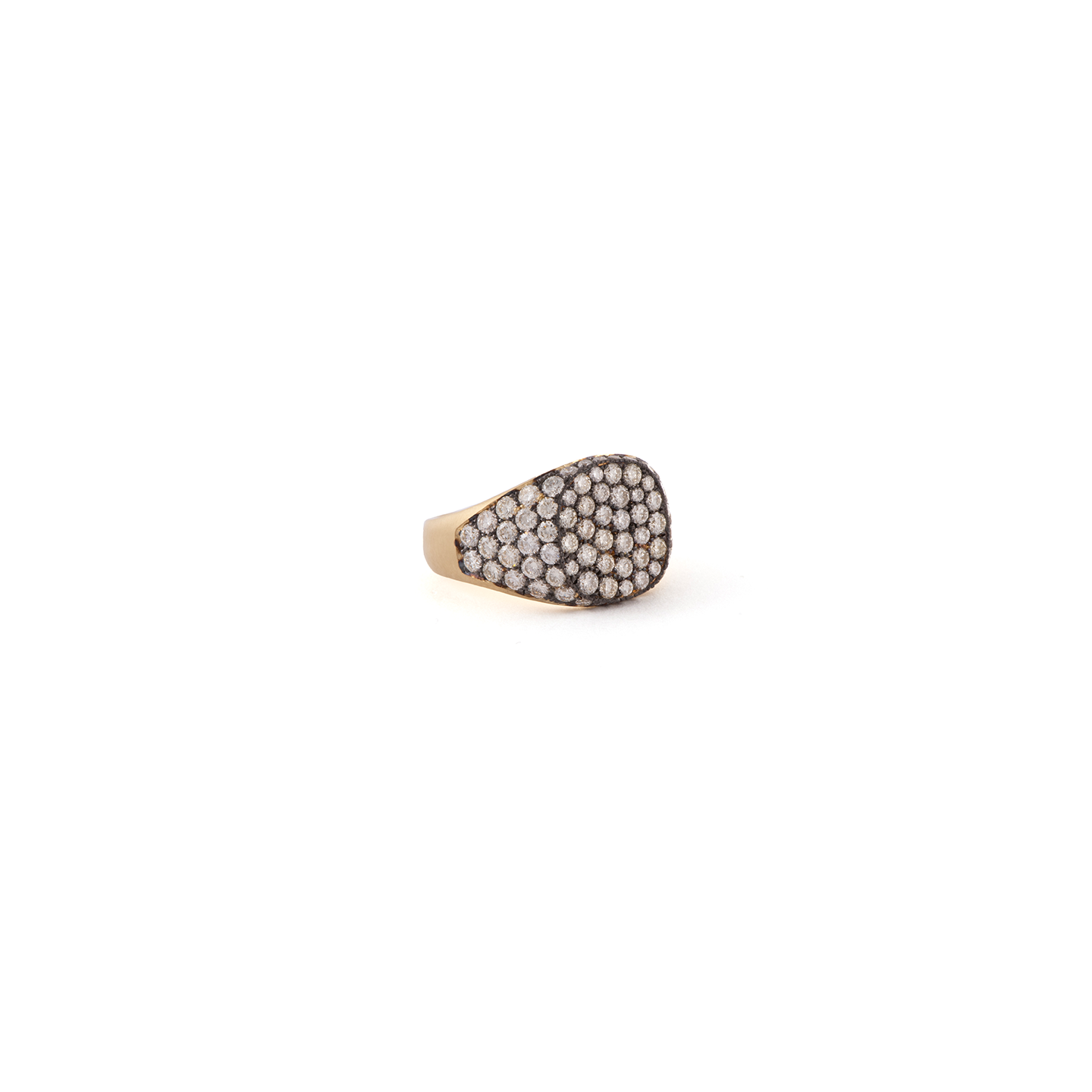 Sylva & Cie Pave Signet Ring