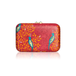 Silvia Furmanovich Marquetry Bird Pattern Clutch