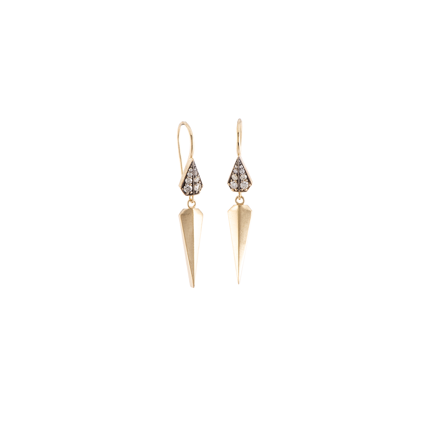 Sylva & Cie Diamond Dagger Earrings