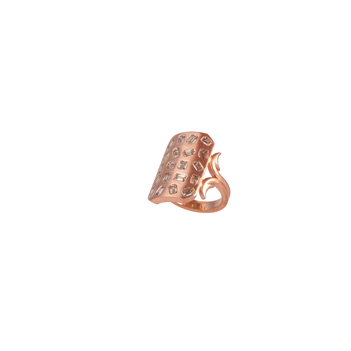 Sylva & Cie Short Baguette Ten Table Ring