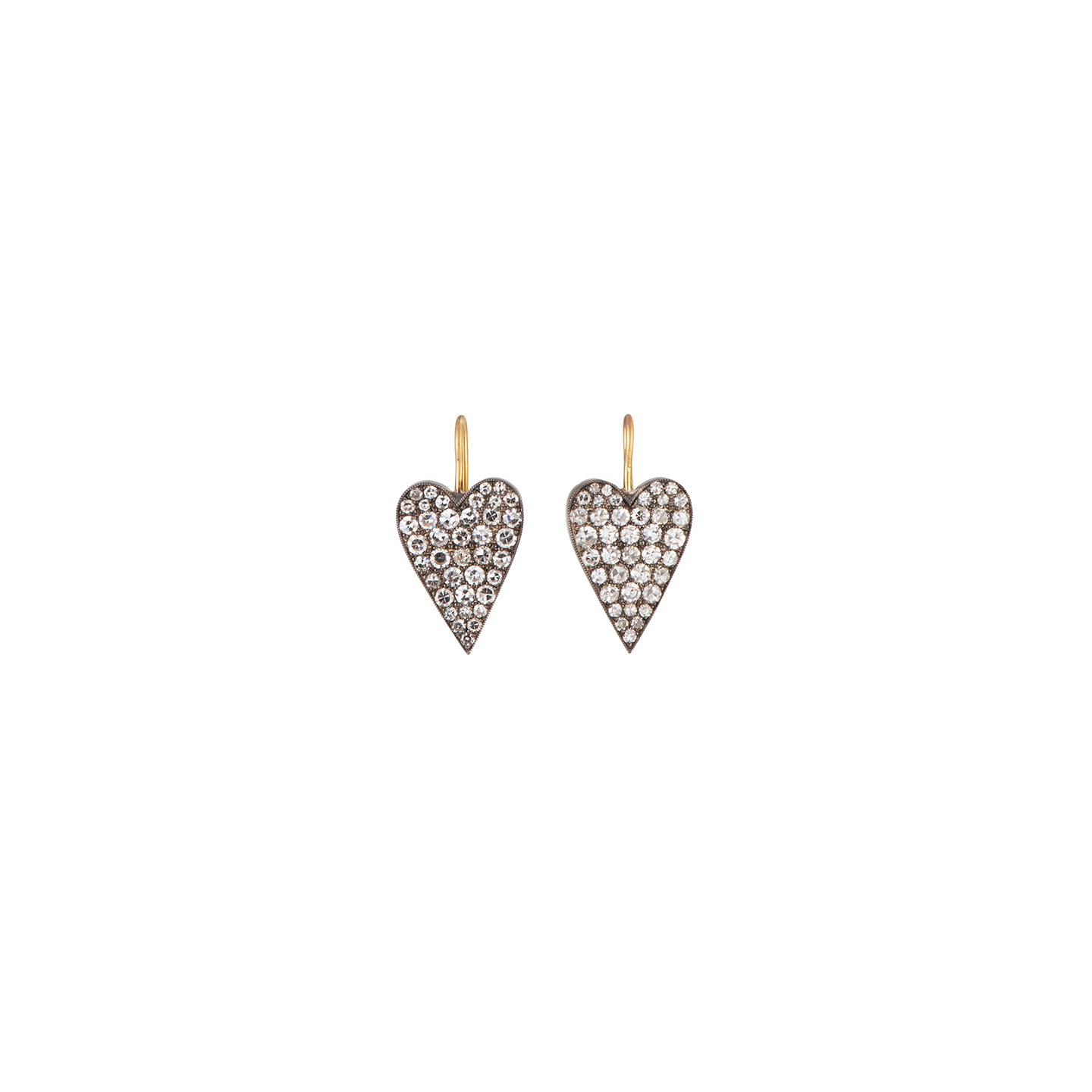 Sylva & Cie Heart Ten Table Earrings