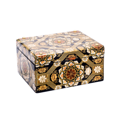 Silvia Furmanovich Marquetry Box with Gold Japanese Embroidery