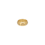 Caroline Ellen Wide Rounded Band with Star Set Cognac Diamonds