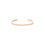 Caroline Ellen Narrow Rounded Cuff with Diamond Pave