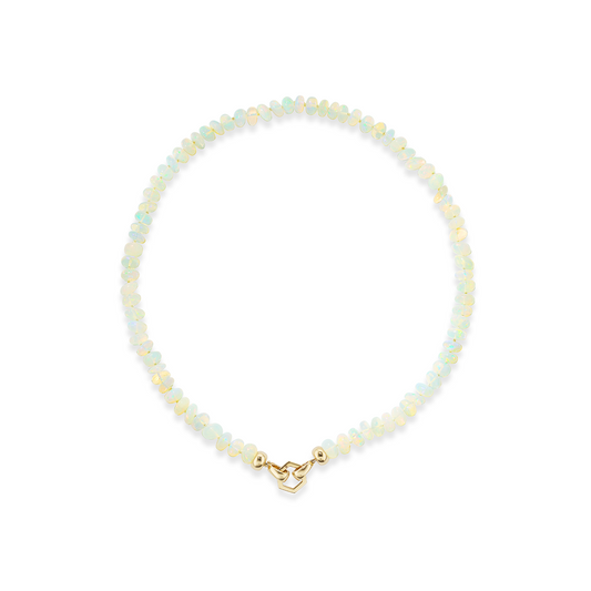 Harwell Godfrey 18" White Opal Bead Foundation Necklace