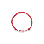 Luis Morais Ruby Baguette Corrugated Ingot on Cord Bracelet