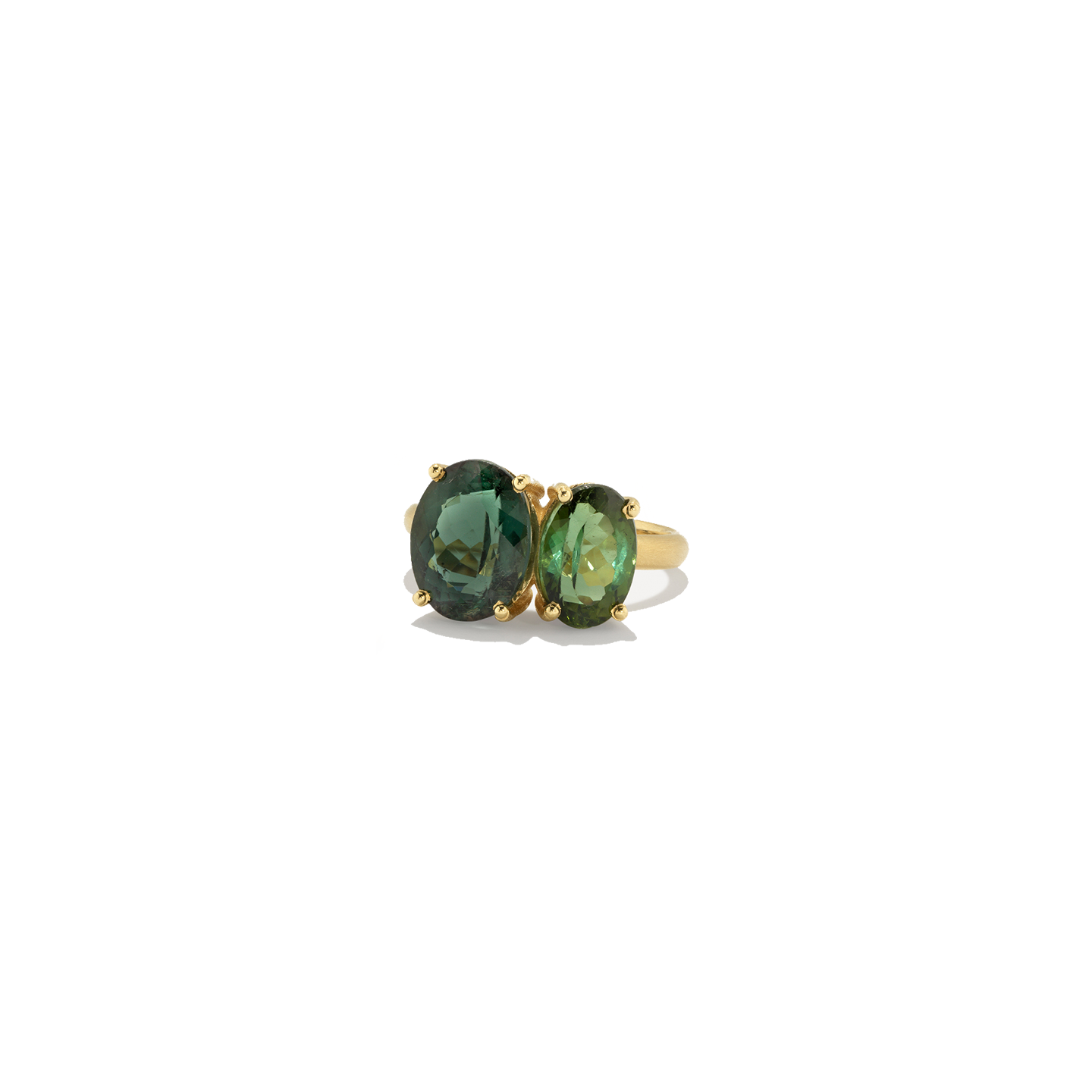 Irene Neuwirth One-of-a-Kind 'Gemmy Gem' Two Stone Green Tourmaline Ring