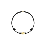 Luis Morais Gold Skull on Cord Bracelet