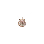 Dezso Natural Clam Shell Charm on Cord Necklace