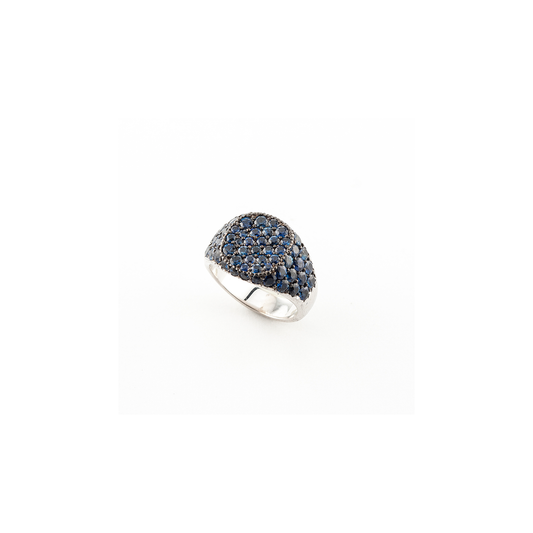 Sylva & Cie Sapphire Signet Ring
