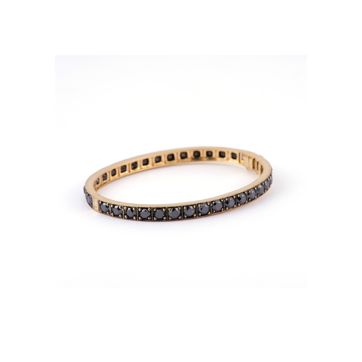 Sylva & Cie Black Diamond Bangle