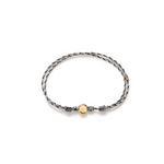 Luis Morais Small Hex Screw Disk on Cord Bracelet