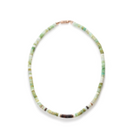 Dezso 5mm Heishi Opal Puka Necklace