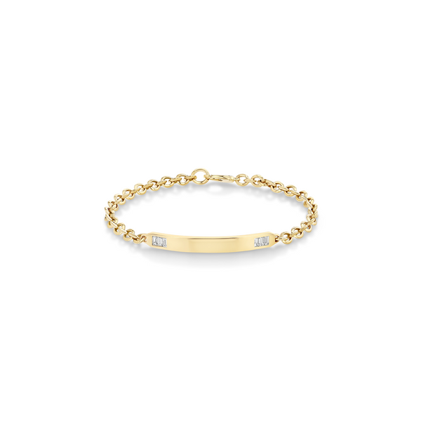 Lizzie Mandler Diamond Tipped ID Bracelet – The Loupe Jewelry