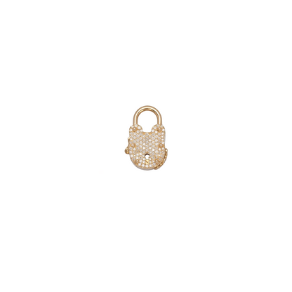 Hoorsenbuhs 19mm Antiquated Padlock with Diamonds