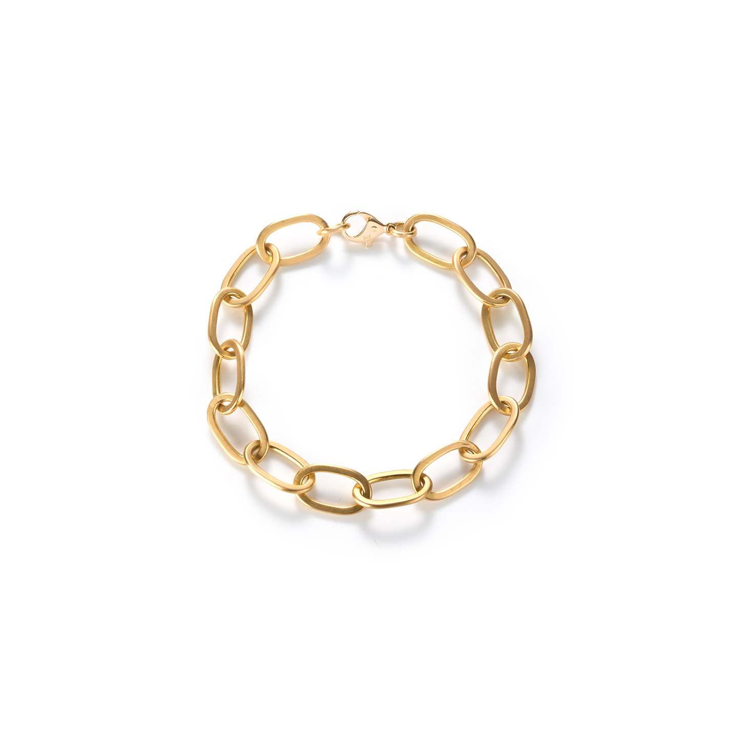 Caroline Ellen Airy Cushion Rectangle Link Bracelet