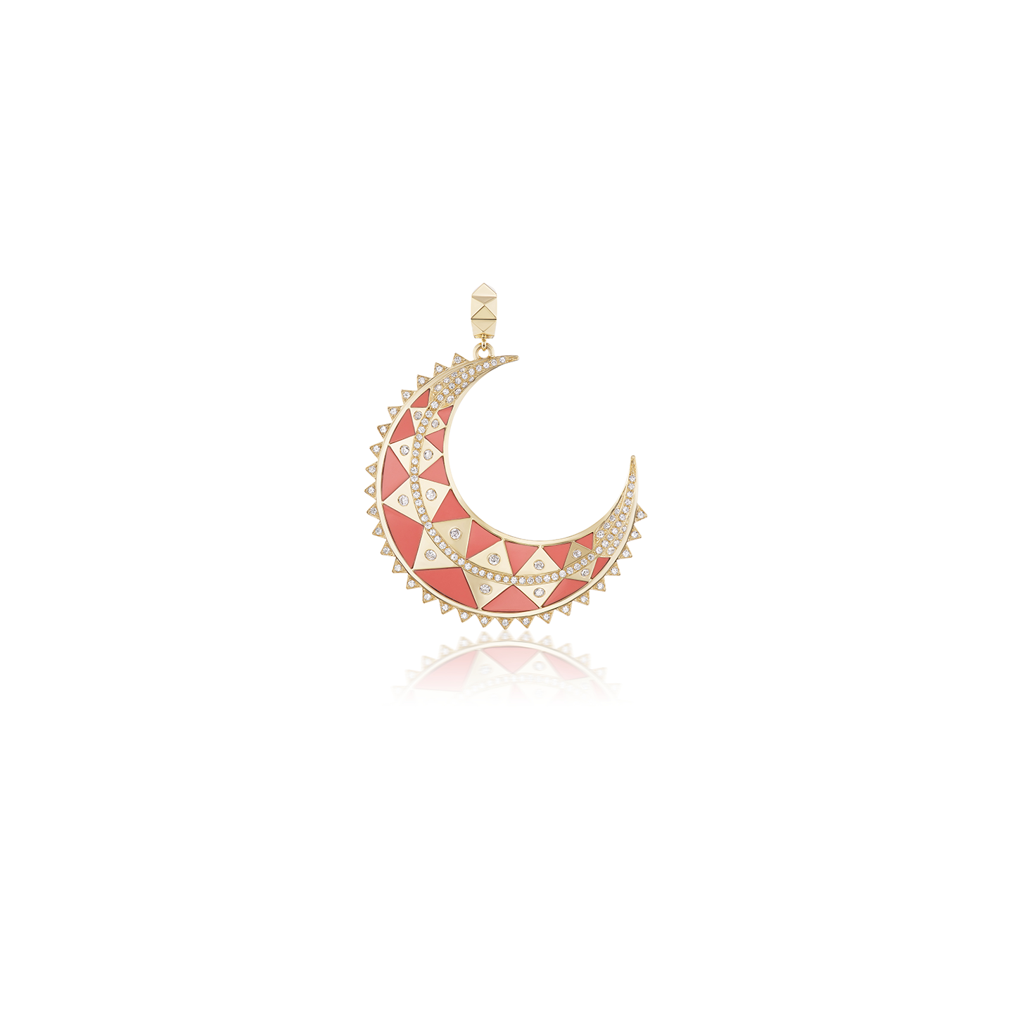 Harwell Godfrey Major Moon Coral Pendant
