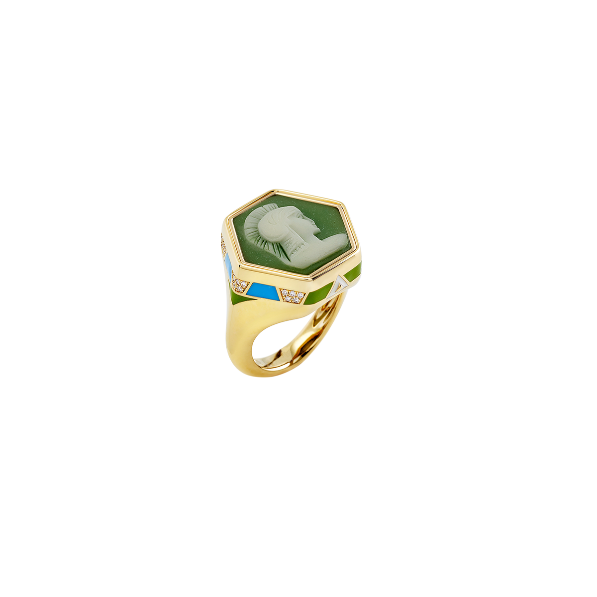 Francesca Villa 'Change Your Stripes' Butterflies Reversible Vintage Cameo Ring