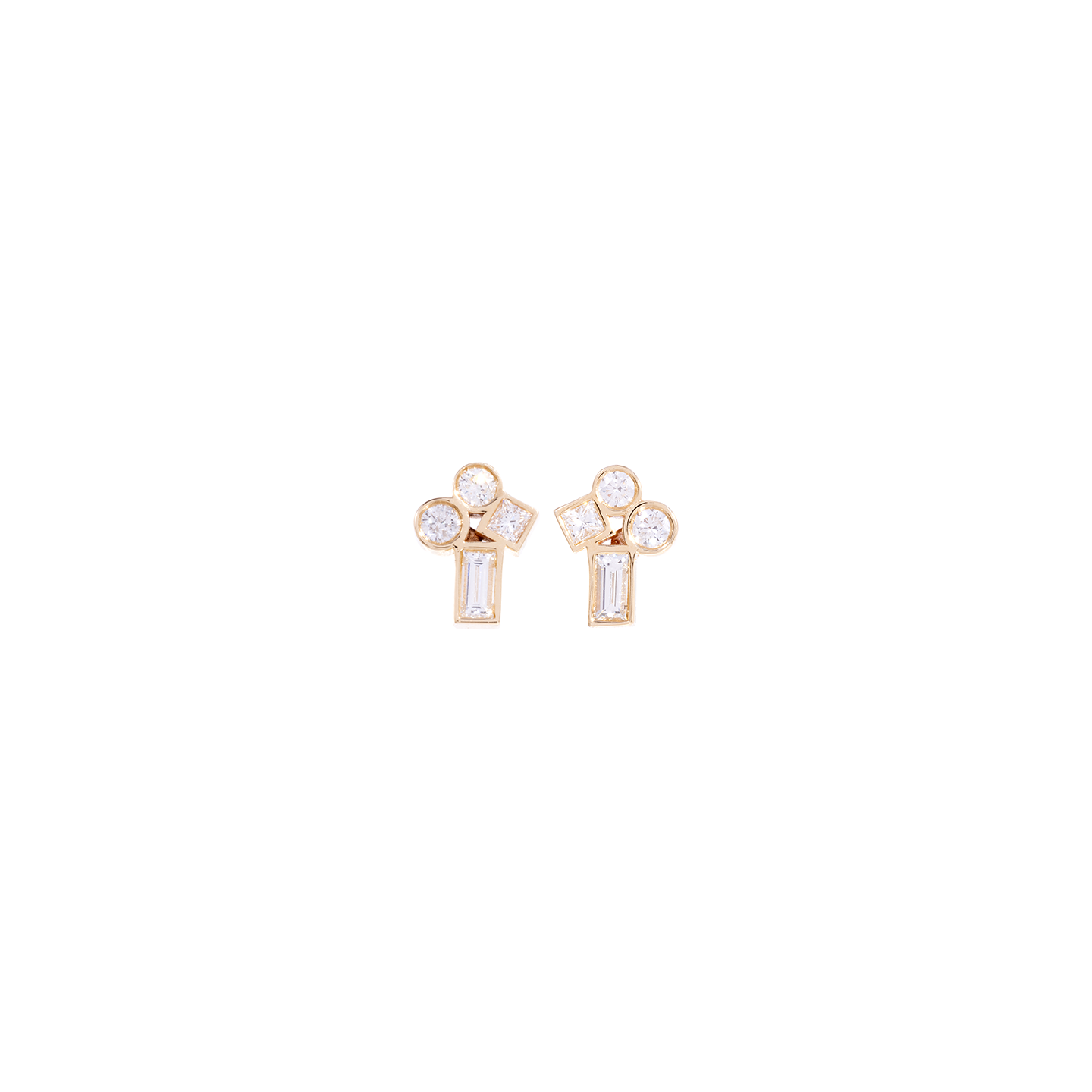 Nancy Newberg Mixed Diamond Studs